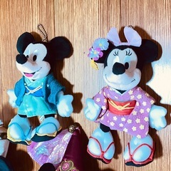 Disneyミッキーミニーゆいぐるみセットの画像