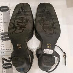0720-229 アシックスasics WALLAGE レザーパンプス サンダの画像