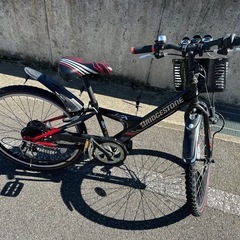 自転車　ブリヂストン　エクスプレスジュニア　ジュニア　24インチ　６段変速の画像