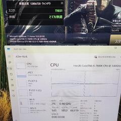 早い者勝ちwin11 WiFiゲーミングPCの画像