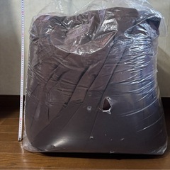 茶色ビーズクッションの画像