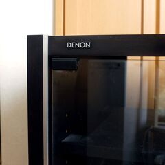 オーディオラック キャビネット ガラス扉・キャスター付きの画像