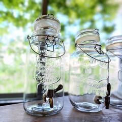 shiturae select DULTON ダルトン ドリンクサーバー ウォータージャグ ガラス 密閉ビンの画像