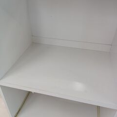 リユースのサカイ栃木店★ジモティ割あり★  食器棚 ホワイト W58.5×D45×H178 クリーニング済み TC9820の画像