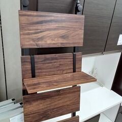 リユースのサカイ栃木店★ジモティ割あり★  ラック ブラウン W40×D18×H191.5～ クリーニング済み TC9821の画像