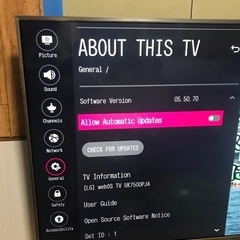 LG 4K 2018年型55型　液晶テレビの画像