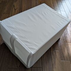 美品☆IKEA SKUBB スクッブ シューズボックス ホワイト 4個セットの画像