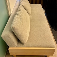 【中古汚れ無】ベージュソファーの画像