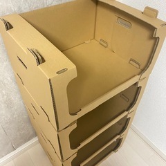 段ボール　　ピッキングストッカー　収納ボックス　フリマの画像