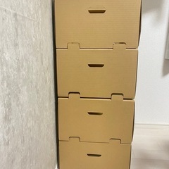 段ボール　　ピッキングストッカー　収納ボックス　フリマの画像