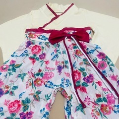【美品】ベビー 袴 ロンパース70cmの画像