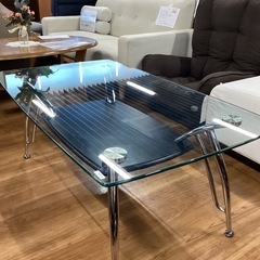 ガラスセンターテーブル【町田市再生家具】　251192の画像