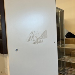 ☆値下げ☆K2507-246 キッチンボード ブラウン ホワイト W895 フック等付き キズ汚れはがれ有り ※上下分割不可の画像