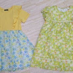 120 女の子　夏服　セット　ワンピース4着　チュニック・Tシャツ6着　計10着の画像