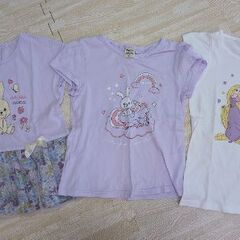 120 女の子　夏服　セット　ワンピース4着　チュニック・Tシャツ6着　計10着の画像