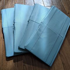 美品☆IKEA SKUBB スクッブ 仕切り付き収納ボックス＆正方形ボックスのセット ターコイズ の画像