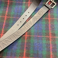 エンポリオ・アルマーニ Emporio Armani ベルト レザー メンズ ブラック系 サイズ48 エンポリオアルマーニ黒 本革の画像