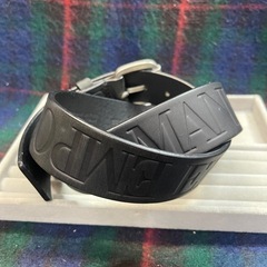 エンポリオ・アルマーニ Emporio Armani ベルト レザー メンズ ブラック系 サイズ48 エンポリオアルマーニ黒 本革の画像