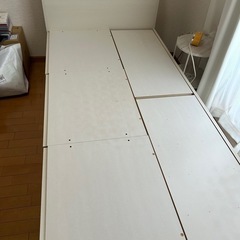宮付きベッド　マットレス　テーブル　チェスト　ラックの画像