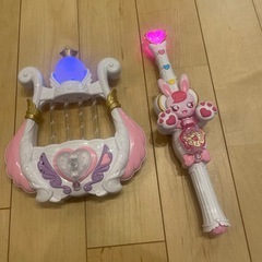 ヒーリングっどプリキュア　ステッキとハープのセットの画像
