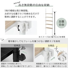 決まりました！！突っ張りラック　棚の画像