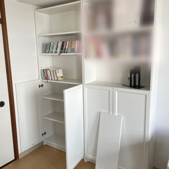 IKEA 机 デスク 引き出し 本棚 幅200 ラグカプテン オディリス アレクス ビリー の画像