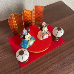 ミッキー　ミニー雛人形の画像
