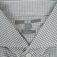0720-118 Yシャツ　Lサイズ　UNIQLO　スリムフィットの画像