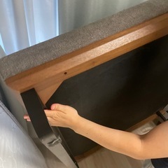 ダブルベッド「フレームのみ」の画像
