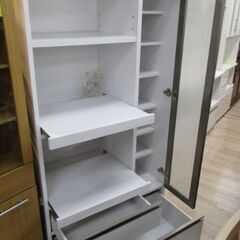 【ジャングルジャングル 岸和田和泉インター店】食器棚 クラフトコガ ホワイト和泉市 堺市 岸和田市 泉大津市 高石市 泉北郡熊取町の画像
