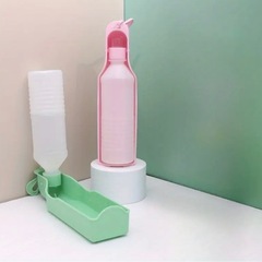 ペットウォーターボトル犬用給水器500ml青新品未使用の画像