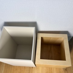 ゴミ箱　ダブルキューブの画像