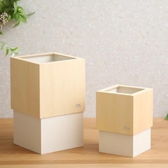 ゴミ箱　ダブルキューブの画像