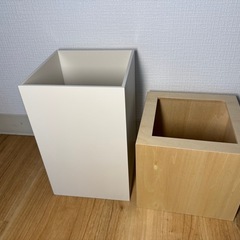 ゴミ箱　ダブルキューブの画像
