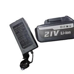 【売り切れ】ELIKLIV　充電式チェーンソー　21Vバッテリー2個付き　美品の画像