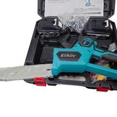 【売り切れ】ELIKLIV　充電式チェーンソー　21Vバッテリー2個付き　美品の画像