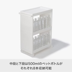 新品未使用　すき間で使えるストレージカートの画像