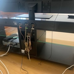 ONKYO　シアタースピーカー　一体型　スピーカー付きテレビ台　テレビボード　ブラック　CB-SP1200XT　サイズ（約）幅１２０×奥４５×高５６　の画像