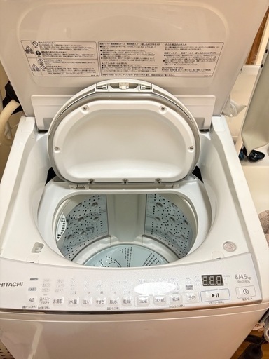 HITACHI 2022年製縦型洗濯機 BW-DV80G形 洗濯8kg、乾燥4.5kg