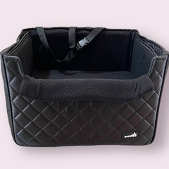 ドライブボックス ペット用カーシート 黒 小型犬 中型犬 40x33x28の画像