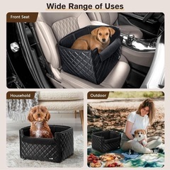 ドライブボックス ペット用カーシート 黒 小型犬 中型犬 40x33x28の画像