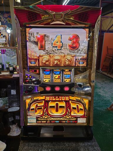 【愛品倶楽部柏店】ミズホ ミリオンゴッド～神々の系譜～ 5号機 ART スロット実機