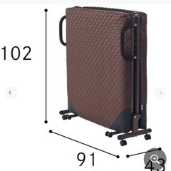 折りたたみベッド＊折りたたみ＊ベッド＊シングル＊美品＊シングルベッドの画像