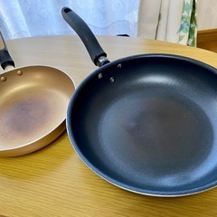 【2set】20cmと28cmのフライパン🍳🍳の画像