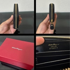 Salvatore Ferragamoサルヴァトーレフェラガモ　DP-22O018ダブルガンチーニカードコインケースの画像