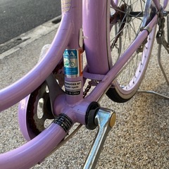 22インチ　ラベンダー色　中古自転車　BAAマーク付きの画像