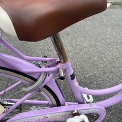 22インチ　ラベンダー色　中古自転車　BAAマーク付きの画像