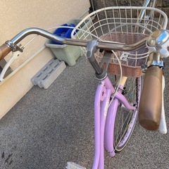 22インチ　ラベンダー色　中古自転車　BAAマーク付きの画像