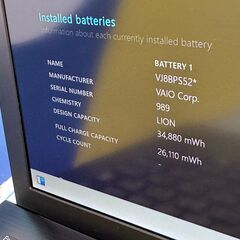JC03395　ソニー VAIO VJPF11C12N SIMフリー 11.6型 ノートPCの画像