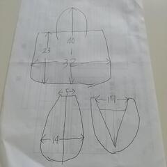 籐のバッグの画像